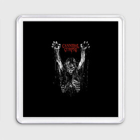 Магнит 55*55 с принтом Cannibal Corpse в Тюмени, Пластик | Размер: 65*65 мм; Размер печати: 55*55 мм | cannibal corpse | kreator | punk rock | slayer | sodom | анархия | блэк метал | гаражный рок | гранж | дэт метал | металл | панк рок | рок музыка | рок н ролл | рокер | треш метал | труп каннибал | тяжелый рок | хард рок