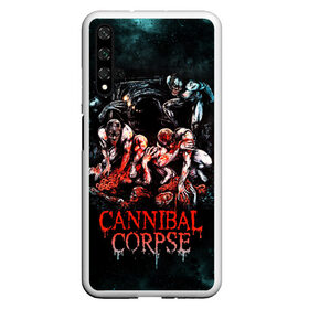 Чехол для Honor 20 с принтом Cannibal Corpse в Тюмени, Силикон | Область печати: задняя сторона чехла, без боковых панелей | canibal corpse | cannibal corpse | death metal | группы | дэт метал | канибал корпс | метал | рок