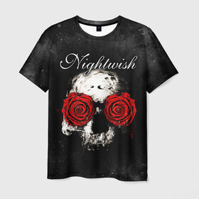 Мужская футболка 3D с принтом NIGHTWISH в Тюмени, 100% полиэфир | прямой крой, круглый вырез горловины, длина до линии бедер | Тематика изображения на принте: metal | nightwish | tarja turunen | метал | музыка | найтвиш | рок | симфо метал | тарья турунен