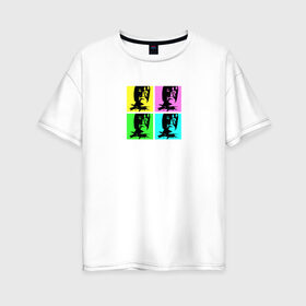 Женская футболка хлопок Oversize с принтом Gachimuchi / Гачимучи в Тюмени, 100% хлопок | свободный крой, круглый ворот, спущенный рукав, длина до линии бедер
 | gachimuchi | mem | гачимучи | мем | прикол | юмор