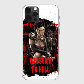 Чехол для iPhone 12 Pro Max с принтом Welcome to hell в Тюмени, Силикон |  | dark | darkness | elegancefly | phoenix | sheokate | vampire | вампир | готика | демон | кровь | тьма | феникс | фэнтези | череп