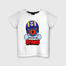 Детская футболка хлопок с принтом STU СТУ Brawl Stars в Тюмени, 100% хлопок | круглый вырез горловины, полуприлегающий силуэт, длина до линии бедер | brawl | brawl stars | brawlstars | brawl_stars | jessie | бравл | бравлер stu | бравлстарс | гонщик | каскадер | сту