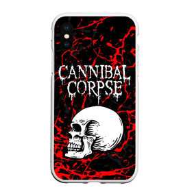 Чехол для iPhone XS Max матовый с принтом CANNIBAL CORPSE в Тюмени, Силикон | Область печати: задняя сторона чехла, без боковых панелей | cannibal corpse | evisceration plague | hammer smashed face. | violence unimagined | дэт метал | музыка | рок | труп каннибала