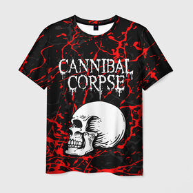 Мужская футболка 3D с принтом CANNIBAL CORPSE в Тюмени, 100% полиэфир | прямой крой, круглый вырез горловины, длина до линии бедер | cannibal corpse | evisceration plague | hammer smashed face. | violence unimagined | дэт метал | музыка | рок | труп каннибала