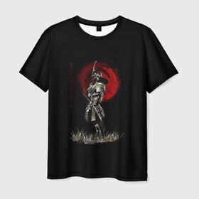 Мужская футболка 3D с принтом Самурай после битвы в Тюмени, 100% полиэфир | прямой крой, круглый вырез горловины, длина до линии бедер | боевые искусства | история | легендарные воины | минимализм | самурай