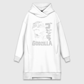 Платье-худи хлопок с принтом GODZILLA в Тюмени,  |  | godzilla | дайкайдзю | монстр мутант | мультфильмов | персонажкомиксов | фильмов