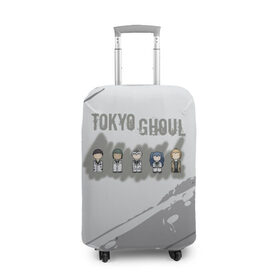 Чехол для чемодана 3D с принтом Токийский гуль персонажи в Тюмени, 86% полиэфир, 14% спандекс | двустороннее нанесение принта, прорези для ручек и колес | anime | kaneki ken | tokyo ghoul | tokyo ghoul: re | аниме | анимэ | гули | джузо сузуя | канеки кен | кузен йошимура | наки | нишики нишио | ре | ренджи йомо | ризе камиширо | токийский гуль | тоука киришима | ута