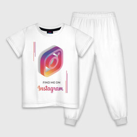 Детская пижама хлопок с принтом Инстаграм Instagram в Тюмени, 100% хлопок |  брюки и футболка прямого кроя, без карманов, на брюках мягкая резинка на поясе и по низу штанин
 | facebook | instagram | инста | инстаграм | платформа | приложение | редактор фотографий | социальная сеть | соцсеть