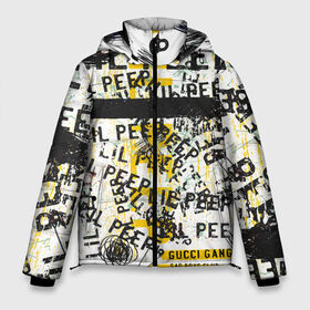 Мужская зимняя куртка 3D с принтом LIL PEEP Vintage Graffiti Wall в Тюмени, верх — 100% полиэстер; подкладка — 100% полиэстер; утеплитель — 100% полиэстер | длина ниже бедра, свободный силуэт Оверсайз. Есть воротник-стойка, отстегивающийся капюшон и ветрозащитная планка. 

Боковые карманы с листочкой на кнопках и внутренний карман на молнии. | Тематика изображения на принте: baby | bart | bird | cry | cry baby | cry dead smile | crybaby | gucci gang | lil peep | lil prince | logobombing | love | pattern | pink | граффити | гуччи | зарубежная музыка | лил пип | логобомбинг | любовь | маленький принц | малыш | патт