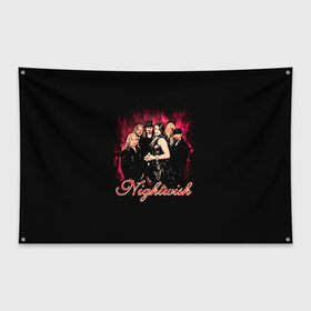 Флаг-баннер с принтом Nightwish в Тюмени, 100% полиэстер | размер 67 х 109 см, плотность ткани — 95 г/м2; по краям флага есть четыре люверса для крепления | gothic | metall | nightwish | rock | tarja turunen | готические | логотипы рок групп | метал | музыка | найтвиш | рок группы | рокерские | симфоник метал | тарья турунен