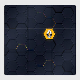 Магнитный плакат 3Х3 с принтом Renault в Тюмени, Полимерный материал с магнитным слоем | 9 деталей размером 9*9 см | 3d | 3д | for | life | renault | reno | броня | плиты | рено