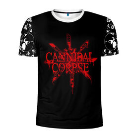 Мужская футболка 3D спортивная с принтом Cannibal Corpse в Тюмени, 100% полиэстер с улучшенными характеристиками | приталенный силуэт, круглая горловина, широкие плечи, сужается к линии бедра | cannibal | cannibal corpse | corpse | trash | алекс уэбстер | брутальный дэт метал | дэт метал | дэтграйнд | пол мазуркевич