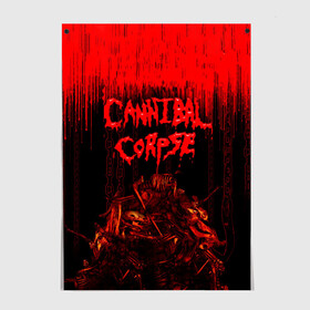 Постер с принтом CANNIBAL CORPSE в Тюмени, 100% бумага
 | бумага, плотность 150 мг. Матовая, но за счет высокого коэффициента гладкости имеет небольшой блеск и дает на свету блики, но в отличии от глянцевой бумаги не покрыта лаком | blood | cannibal corpse | death metal | grunge | hardcore | music | punk | rock | usa | группа | канибал | кровь | метал | музыка | рок | сша | труп