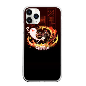 Чехол для iPhone 11 Pro матовый с принтом Genshin Impact - Hu Tao в Тюмени, Силикон |  | anime | fire | firefly | game | gamer | genshin | genshin impact | hu tao | hutao | impact | аниме | архонт | ваншу | геншин | геншин импакт | дилюк | импакт | ли юэ | огонь | призрак | ху тао | хутао