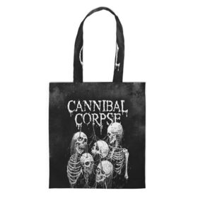 Шоппер 3D с принтом Cannibal Corpse в Тюмени, 100% полиэстер | Плотность: 200 г/м2; Размер: 34×35 см; Высота лямок: 30 см | canibal corpse | cannibal corpse | death metal | группы | дэт метал | канибал корпс | метал | рок