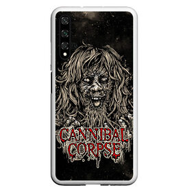 Чехол для Honor 20 с принтом Cannibal Corpse в Тюмени, Силикон | Область печати: задняя сторона чехла, без боковых панелей | canibal corpse | cannibal corpse | death metal | группы | дэт метал | канибал корпс | метал | рок