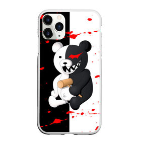 Чехол для iPhone 11 Pro матовый с принтом MONOKUMA  МОНОКУМА в Тюмени, Силикон |  | Тематика изображения на принте: anime | danganronpa | enoshima | junko | monokuma | аниме | джунко | игра | манга | медведь | монокума | робот медведь | эношима