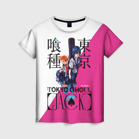 Женская футболка 3D с принтом Tokyo Ghoul JACK в Тюмени, 100% полиэфир ( синтетическое хлопкоподобное полотно) | прямой крой, круглый вырез горловины, длина до линии бедер | anime | kaneki ken | tokyo ghoul | tokyo ghoul: re | аниме | анимэ | гули | джузо сузуя | канеки кен | кузен йошимура | наки | нишики нишио | ре | ренджи йомо | ризе камиширо | токийский гуль | тоука киришима | ута
