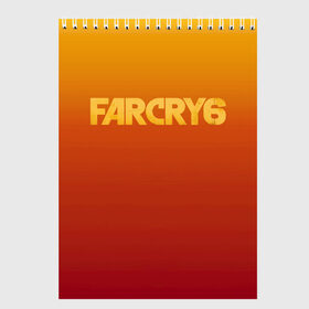 Скетчбук с принтом FarCry6 в Тюмени, 100% бумага
 | 48 листов, плотность листов — 100 г/м2, плотность картонной обложки — 250 г/м2. Листы скреплены сверху удобной пружинной спиралью | crytek | ubisoft | революция | яра
