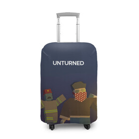 Чехол для чемодана 3D с принтом Unturned в Тюмени, 86% полиэфир, 14% спандекс | двустороннее нанесение принта, прорези для ручек и колес | survival | unturned | zombie | антюрнд | антюрнед | выживание | игра про зомби | стим