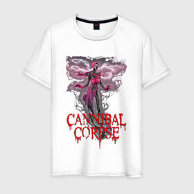 Мужская футболка хлопок с принтом Cannibal Corpse | Труп Каннибала (Z) в Тюмени, 100% хлопок | прямой крой, круглый вырез горловины, длина до линии бедер, слегка спущенное плечо. | cannibal | cannibal corpse | corpse | death metal | deathgrind | алекс уэбстер | брутальный дэт метал | дэт метал | дэтграйнд | пол мазуркевич | роб барретт | труп каннибала