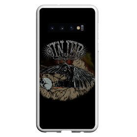 Чехол для Samsung Galaxy S10 с принтом Jinjer metal band в Тюмени, Силикон | Область печати: задняя сторона чехла, без боковых панелей | jinjer | meialcore | metal | rock | ворон | метал | рок | череп