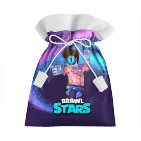 Подарочный 3D мешок с принтом STU СТУ Brawl Stars в Тюмени, 100% полиэстер | Размер: 29*39 см | Тематика изображения на принте: brawl | brawl stars | brawlstars | brawl_stars | jessie | бравл | бравлер stu | бравлстарс | гонщик | каскадер | сту