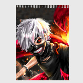 Скетчбук с принтом Kaneki Ghoul в Тюмени, 100% бумага
 | 48 листов, плотность листов — 100 г/м2, плотность картонной обложки — 250 г/м2. Листы скреплены сверху удобной пружинной спиралью | Тематика изображения на принте: anime | kaneki ken | manga | tokyo ghoul | аниме | джузо сузуя. | канеки кен | манга | манга гуля | перерождение | токийский гуль | токийском гуле