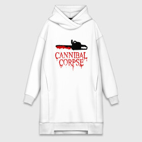 Платье-худи хлопок с принтом Cannibal Corpse | Труп Каннибала (Z) в Тюмени,  |  | blood | cannibal | cannibal corpse | corpse | death metal | deathgrind | алекс уэбстер | бензопила | брутальный дэт метал | дэт метал | дэтграйнд | кровь | пила | пол мазуркевич | роб барретт | труп каннибала