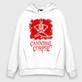 Мужское худи Oversize хлопок с принтом Cannibal Corpse | Труп Каннибала (Z) в Тюмени, френч-терри — 70% хлопок, 30% полиэстер. Мягкий теплый начес внутри —100% хлопок | боковые карманы, эластичные манжеты и нижняя кромка, капюшон на магнитной кнопке | blood | cannibal | cannibal corpse | corpse | death metal | deathgrind | алекс уэбстер | брутальный дэт метал | дэт метал | дэтграйнд | кровь | пол мазуркевич | роб барретт | скелет | труп каннибала