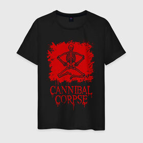 Мужская футболка хлопок с принтом Cannibal Corpse | Труп Каннибала (Z) в Тюмени, 100% хлопок | прямой крой, круглый вырез горловины, длина до линии бедер, слегка спущенное плечо. | blood | cannibal | cannibal corpse | corpse | death metal | deathgrind | алекс уэбстер | брутальный дэт метал | дэт метал | дэтграйнд | кровь | пол мазуркевич | роб барретт | скелет | труп каннибала