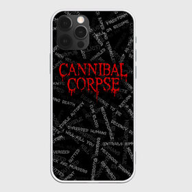 Чехол для iPhone 12 Pro Max с принтом Cannibal Corpse | Songs (Z) в Тюмени, Силикон |  | cannibal | cannibal corpse | corpse | death metal | deathgrind | алекс уэбстер | брутальный дэт метал | дэт метал | дэтграйнд | пол мазуркевич | роб барретт | труп каннибала