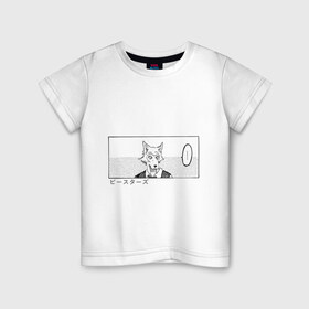Детская футболка хлопок с принтом Выдающиеся звери Легоси в Тюмени, 100% хлопок | круглый вырез горловины, полуприлегающий силуэт, длина до линии бедер | Тематика изображения на принте: аниме | волк | выдающиеся | заяц | звери | кролик | легоси | луис | олень | сезон | хару