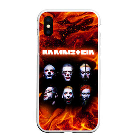 Чехол для iPhone XS Max матовый с принтом RAMMSTEIN в Тюмени, Силикон | Область печати: задняя сторона чехла, без боковых панелей | du hast | mein herz brennt | music. | ohne dich | rammstein | rock | till lindemann | музыка | рамштайн | рок | тилль линдеманн