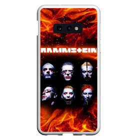 Чехол для Samsung S10E с принтом RAMMSTEIN в Тюмени, Силикон | Область печати: задняя сторона чехла, без боковых панелей | du hast | mein herz brennt | music. | ohne dich | rammstein | rock | till lindemann | музыка | рамштайн | рок | тилль линдеманн