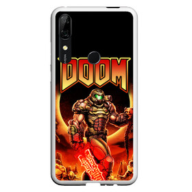 Чехол для Honor P Smart Z с принтом DOOM Eternal в Тюмени, Силикон | Область печати: задняя сторона чехла, без боковых панелей | doom | doom eternal | part two | the ancient gods | дум | игры | монстры