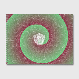 Альбом для рисования с принтом Щит АПВ 176ВЗ в Тюмени, 100% бумага
 | матовая бумага, плотность 200 мг. | qr код | амулет | антивирус | антидепрессант | антистресс | вишневый | градиент | зеленый | иммуномодулятор | коллаж | оберег | талисман | щит