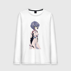 Мужской лонгслив хлопок с принтом Ayanami Rei в Тюмени, 100% хлопок |  | anime | evangelion | manga | аниме | аска | девушка | ева 20 | евангелион | манга