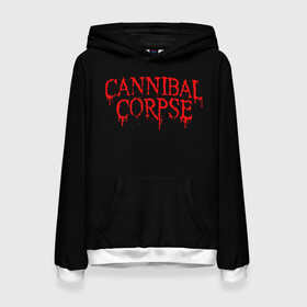 Женская толстовка 3D с принтом Cannibal Corpse в Тюмени, 100% полиэстер  | двухслойный капюшон со шнурком для регулировки, мягкие манжеты на рукавах и по низу толстовки, спереди карман-кенгуру с мягким внутренним слоем. | at | back | birth | bleeding | bloodthirst | butchered | cannibal | corpse | eaten | evisceration | gallery | gore | kill | kreaton | life | mutilated | obsessed | of | slayer | sodom | spawn | suicide | the | to | tomb | unimagined | vile | 