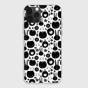 Чехол для iPhone 12 Pro Max с принтом Мультяшки в Тюмени, Силикон |  | bear | cartoon | childrens | hare | kind | owl | starfish | toon | детская | заяц | медведь | морская звезда | мультфильм | мультяшки | сова