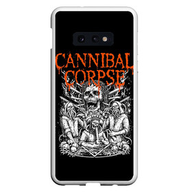 Чехол для Samsung S10E с принтом Cannibal Corpse в Тюмени, Силикон | Область печати: задняя сторона чехла, без боковых панелей | Тематика изображения на принте: at | back | birth | bleeding | bloodthirst | butchered | cannibal | corpse | eaten | evisceration | gallery | kill | kreaton | life | mutilated | obsessed | of | slayer | sodom | spawn | suicide | the | to | tomb | unimagined | vile | v