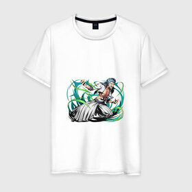 Мужская футболка хлопок с принтом Блич в Тюмени, 100% хлопок | прямой крой, круглый вырез горловины, длина до линии бедер, слегка спущенное плечо. | anime | bleach | hero | manga | блич | герой