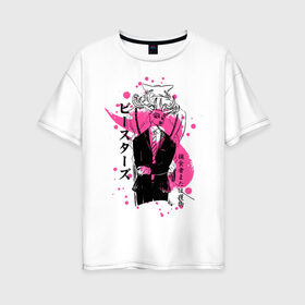 Женская футболка хлопок Oversize с принтом BEASTARS в Тюмени, 100% хлопок | свободный крой, круглый ворот, спущенный рукав, длина до линии бедер
 | anime | beastars | legoshi | louis | manga | аниме | волк | выдающиеся звери | легоси | легоши | луи | манга | олень