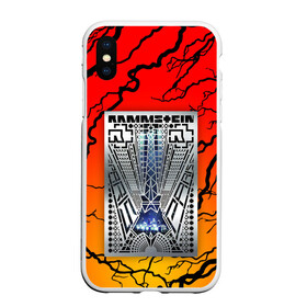 Чехол для iPhone XS Max матовый с принтом RAMMSTEIN в Тюмени, Силикон | Область печати: задняя сторона чехла, без боковых панелей | du hast | mein herz brennt | music. | ohne dich | rammstein | rock | till lindemann | музыка | рамштайн | рок | тилль линдеманн