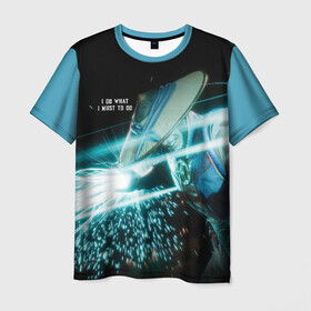 Мужская футболка 3D+ с принтом RAIDEN в Тюмени, 100% микрофибра | круглый вырез горловины, длина до линии бедер | kitana | mortal kombat | raiden | scorpion | shaokahn | sonia | subzero | vdgerir | китана | мортал комбат | райден | саб зиро | скорпион | чао хан