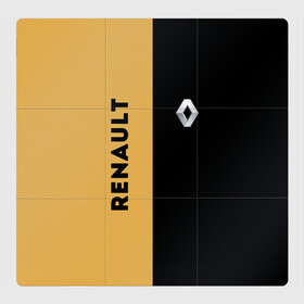 Магнитный плакат 3Х3 с принтом Renault Passion for life в Тюмени, Полимерный материал с магнитным слоем | 9 деталей размером 9*9 см | line | renault | reno | yellow | дорога | желтая | лайв | лайн | лайф | линия | пассион | полоса | разметка | рено | фор