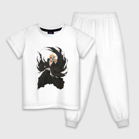 Детская пижама хлопок с принтом Ичиго Куросаки в Тюмени, 100% хлопок |  брюки и футболка прямого кроя, без карманов, на брюках мягкая резинка на поясе и по низу штанин
 | anime | bleach | hero | ichigo kurosaki | manga | блич | герой | ичиго куросаки