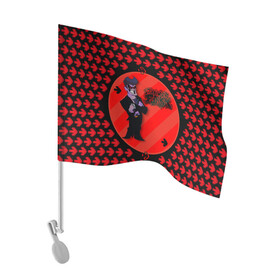 Флаг для автомобиля с принтом Чувак из Friday Night Funkin в Тюмени, 100% полиэстер | Размер: 30*21 см | friday | funkin | night | ночь | папочка | пятница | стрелки | фанк | фридэй
