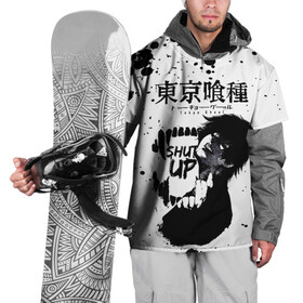 Накидка на куртку 3D с принтом SHUT UP Tokyo Ghoul в Тюмени, 100% полиэстер |  | anime | kaneki ken | tokyo ghoul | tokyo ghoul: re | аниме | анимэ | гули | джузо сузуя | канеки кен | кузен йошимура | наки | нишики нишио | ре | ренджи йомо | ризе камиширо | токийский гуль | тоука киришима | ута
