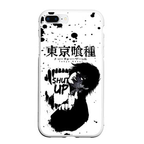 Чехол для iPhone 7Plus/8 Plus матовый с принтом SHUT UP Tokyo Ghoul в Тюмени, Силикон | Область печати: задняя сторона чехла, без боковых панелей | anime | kaneki ken | tokyo ghoul | tokyo ghoul: re | аниме | анимэ | гули | джузо сузуя | канеки кен | кузен йошимура | наки | нишики нишио | ре | ренджи йомо | ризе камиширо | токийский гуль | тоука киришима | ута